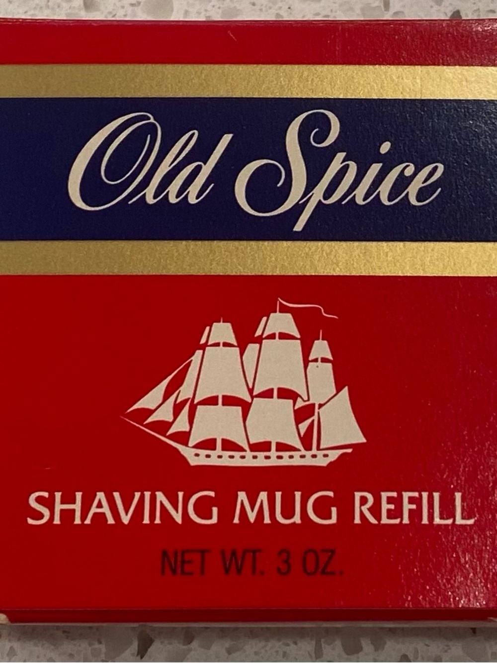 Old Spice Shaving Mug Refill 3 oz Vintage NOS Sealed Barbershop Grooming Collect